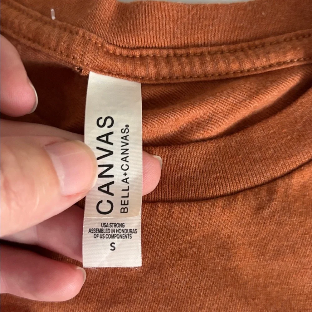 Bella Canvas Thanksgiving Turkey Graphic Tee Burnt Orange Sz S - Picture 5 of 7